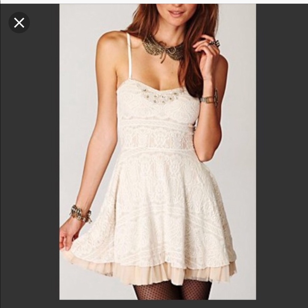 Free People Beaded Lace Dress